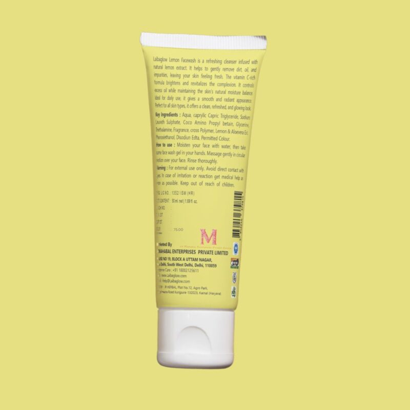 Lemon Face-wash 50ML - Image 2