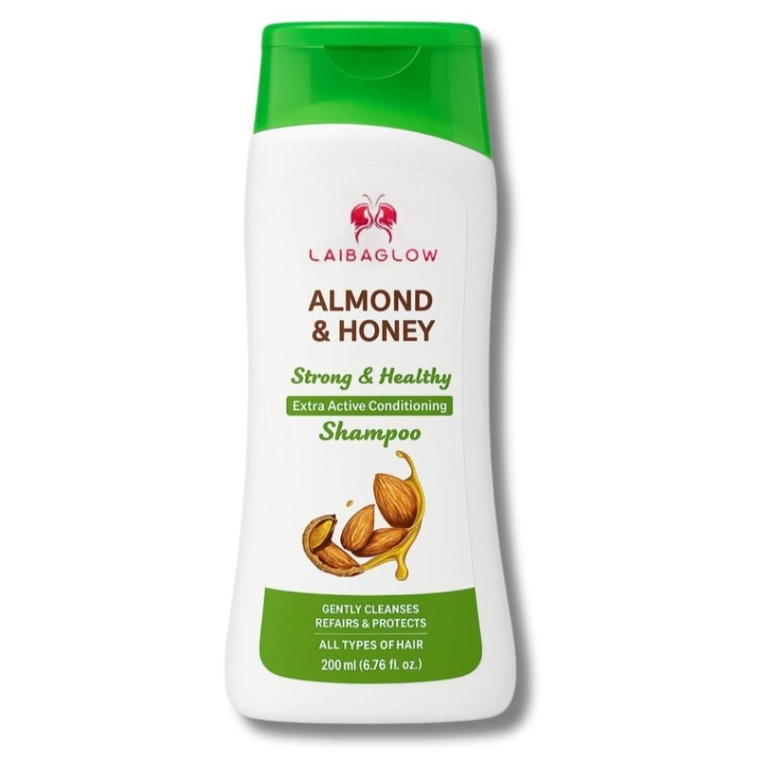 Laibaglow Almond & Honey Shampoo for Strong & Healthy Hair